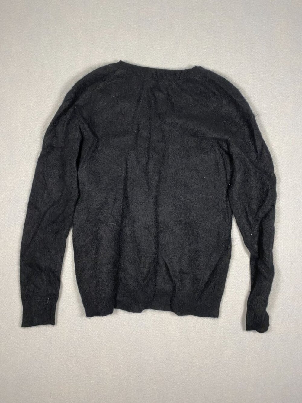 Charter Club Luxury 100% Cashmere Black V-Neck Sweater Womens M Vintage - Picture 2 of 6